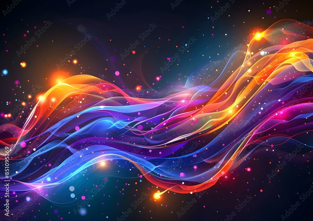 Abstract Colorful Wavy Background Abstract Colorful Wavy Background