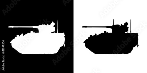 Military icon. Army icon. War car icon. Tank icon. Firearm icon.