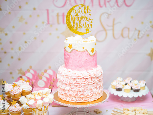 pink Birthday cake 