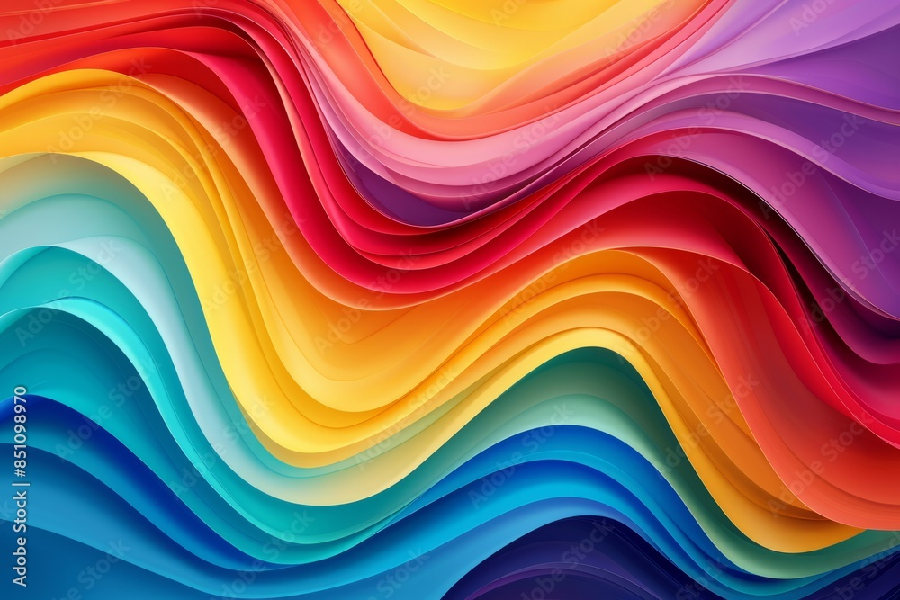 Fototapeta premium Abstract Colorful Wavy Pattern