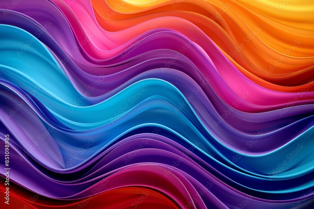 Abstract Rainbow Waves Abstract Rainbow Waves