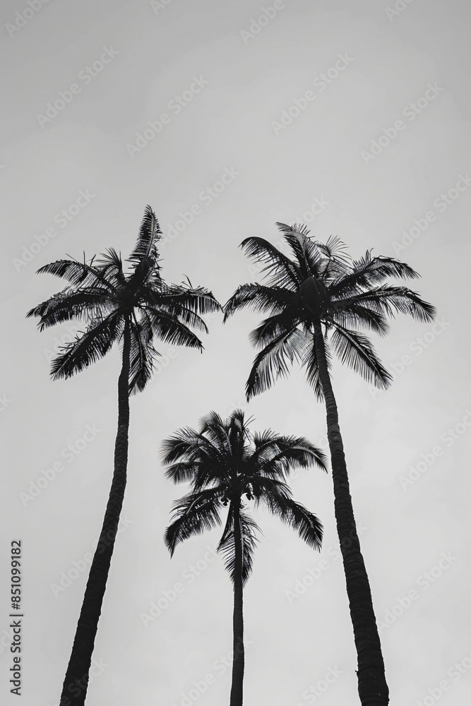 Obraz premium palm tree silhouette