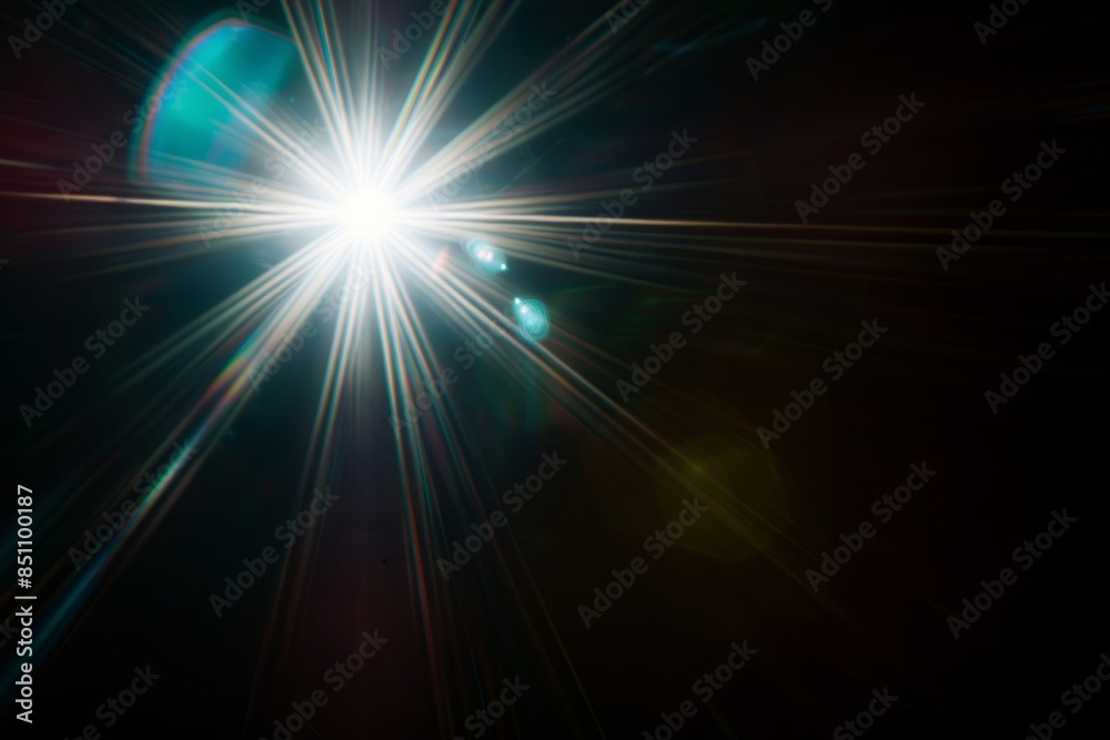Abstract Light Flare with Rainbow Hues Abstract Light Flare with Rainbow Hues
