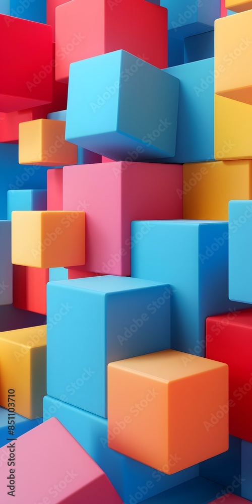 Colorful 3D Cubes Colorful 3D Cubes