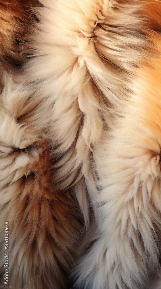 Fototapeta premium Pattern Background Abstract Image, Fur Cat Leather, Texture, Wallpaper, Background, For Cell Phone Cover and Screen, Smartphone, Computer, Laptop, Format 9:16 and 16:9 - PNG