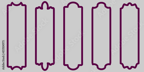 a collection of frames for design and photo decoration