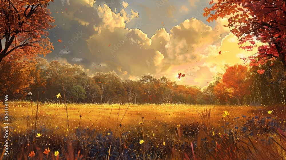 Fototapeta premium Fall Field