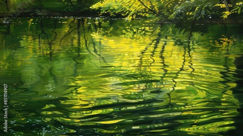 Tranquility Reflected in Calm Waters