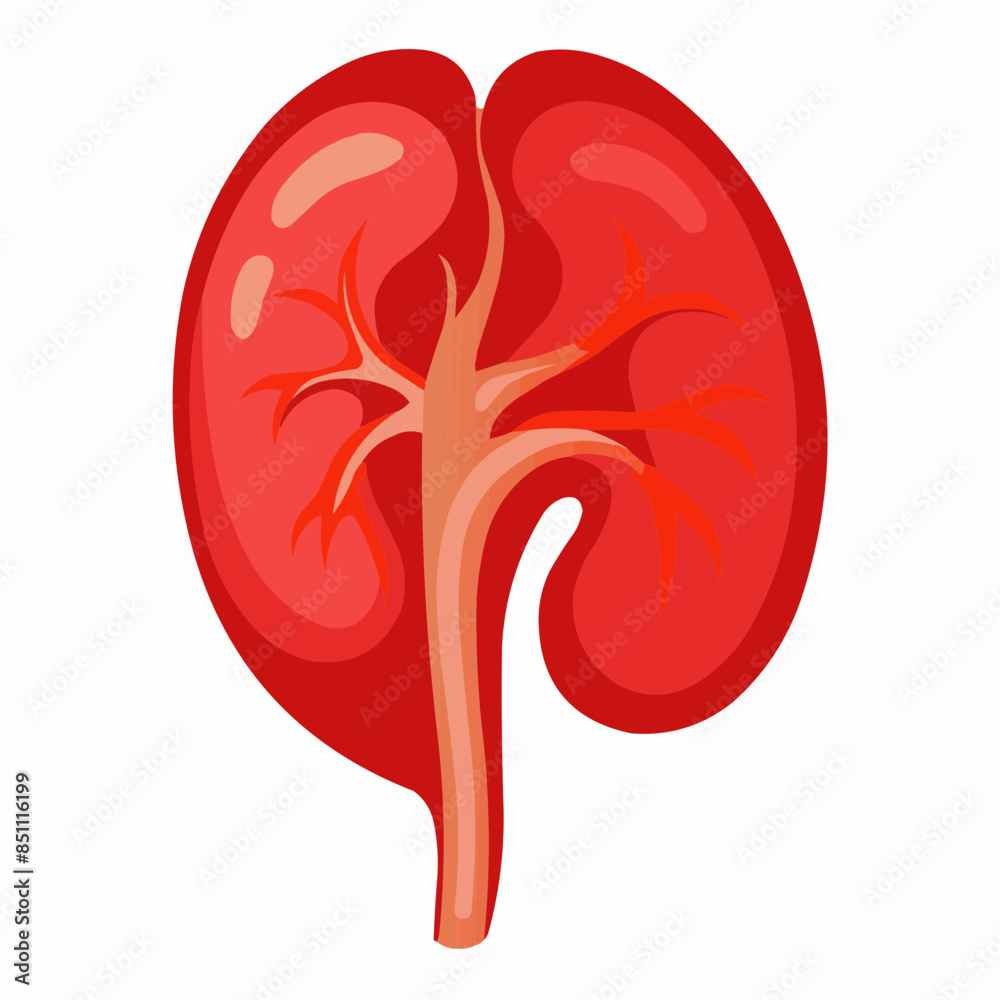 illustration of a kidney illustration of a kidney