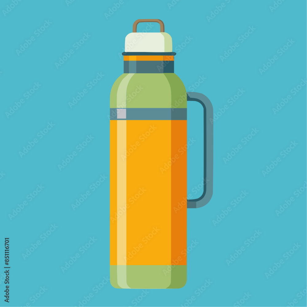 illustration of a bottle, thermos illustration of a bottle, thermos
