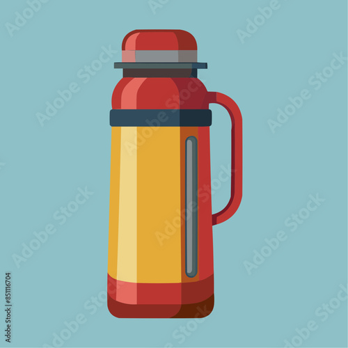 illustration of a bottle, thermos