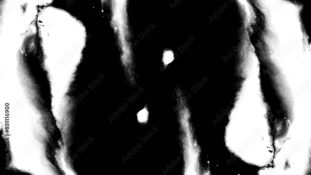 Ink splatter brush stroke transition abstract ink brush slow motion blot, splat, fluid art, overlay, watercolor matte composition, spreading brush stroke ink transition splatter composting animation	
