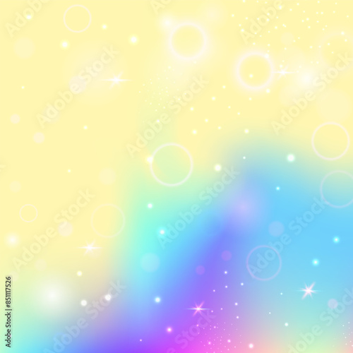 Fairy Hologram. Purple Magic Invitation. Girl Pattern. Fairytale Abstract Effect. Pink Universe Background. Blue Blurred Gradient. Unicorn Backdrop. Party Fairy Hologram.