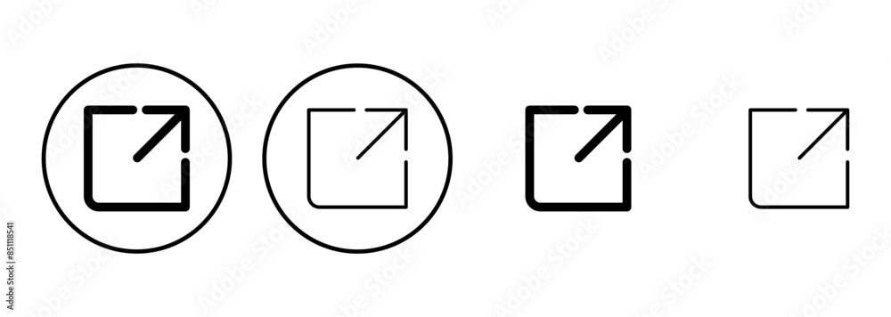External link icon set. link icon vector. hyperlink symbol External link icon set. link icon vector. hyperlink symbol