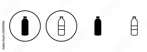 Bottle icon set. bottle vector icon