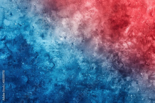 Blue and red gradient watercolor stroke texture - generative ai © Nia™