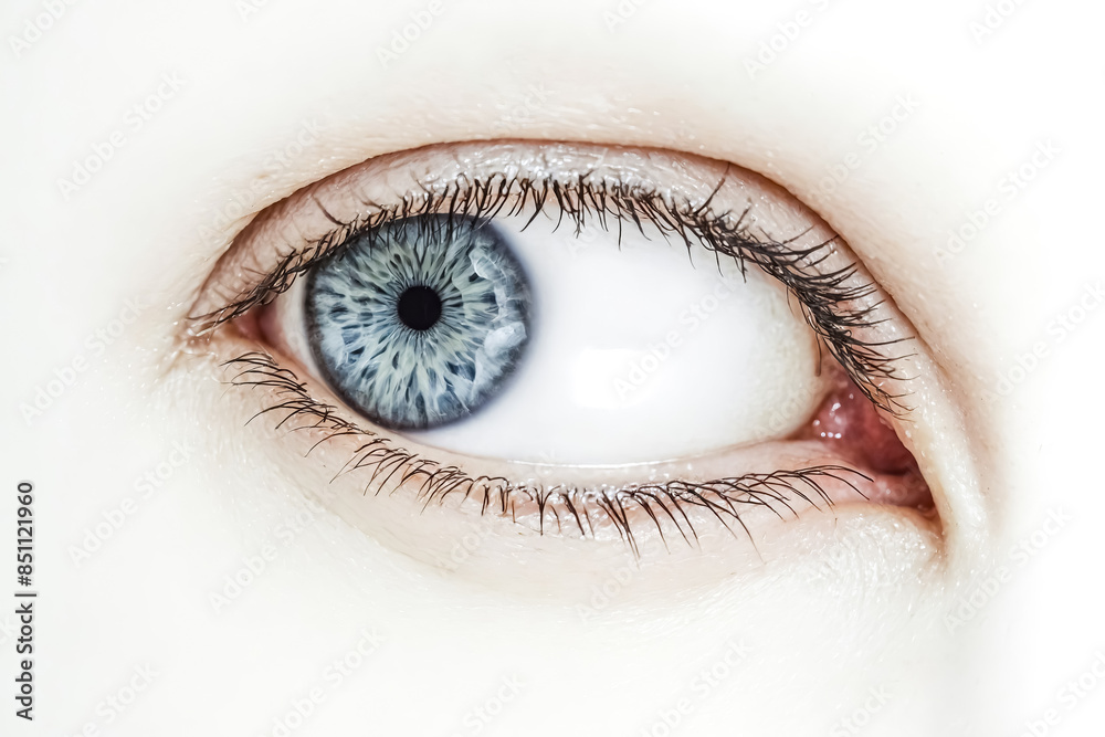 Close-up of a Blue Eye with Intricate Detail Close-up of a Blue Eye with Intricate Detail