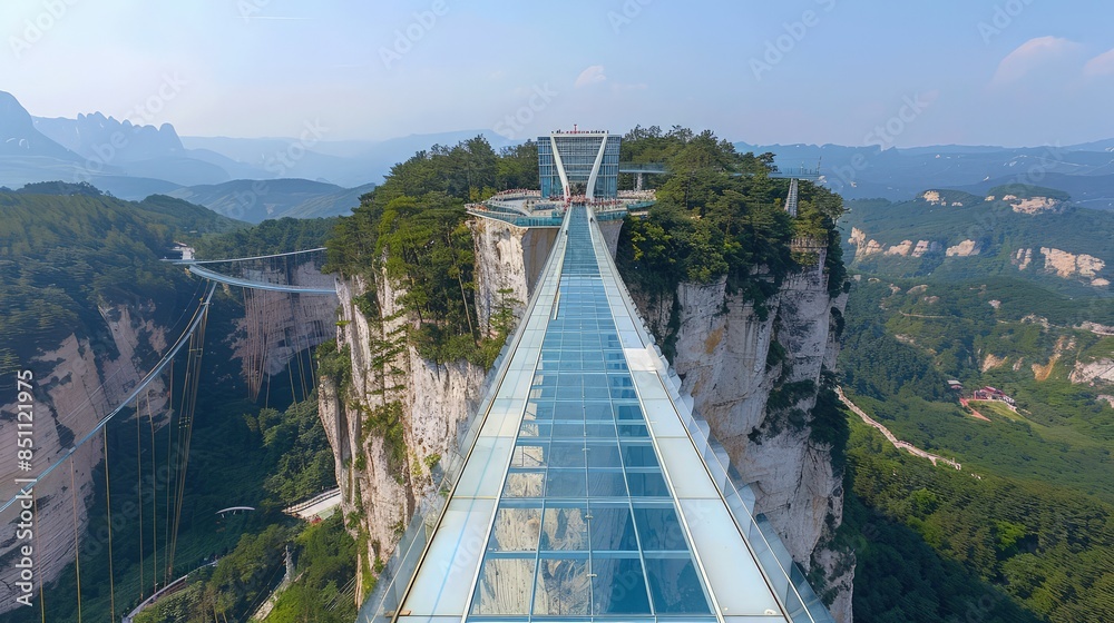 Obraz premium Highest and longest glass Bridge .