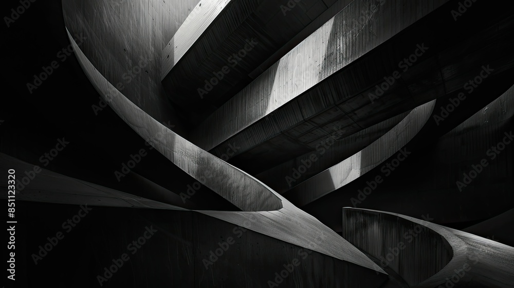 Concrete Architecture. Abstract Shadows and Modern Aesthetics Concrete Architecture. Abstract Shadows and Modern Aesthetics
