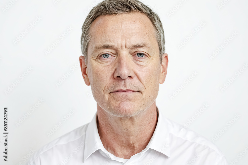 Portrait of a serious middle-aged man Portrait of a serious middle-aged man