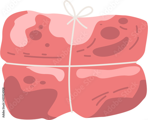 Qurban meat illustration