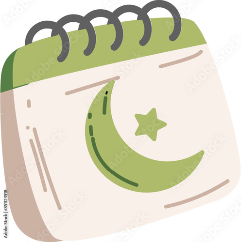Islamic calendar illustration