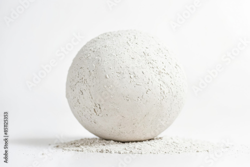 White sphere on white background