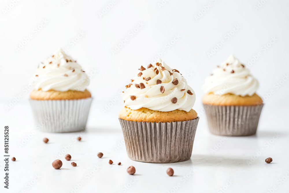 Vanilla Cupcakes with Chocolate Sprinkles Vanilla Cupcakes with Chocolate Sprinkles
