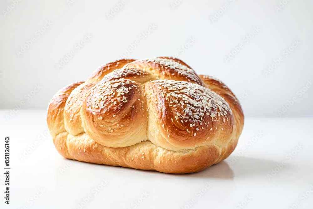 Closeup of a Sesame Seed Challah Bread Closeup of a Sesame Seed Challah Bread