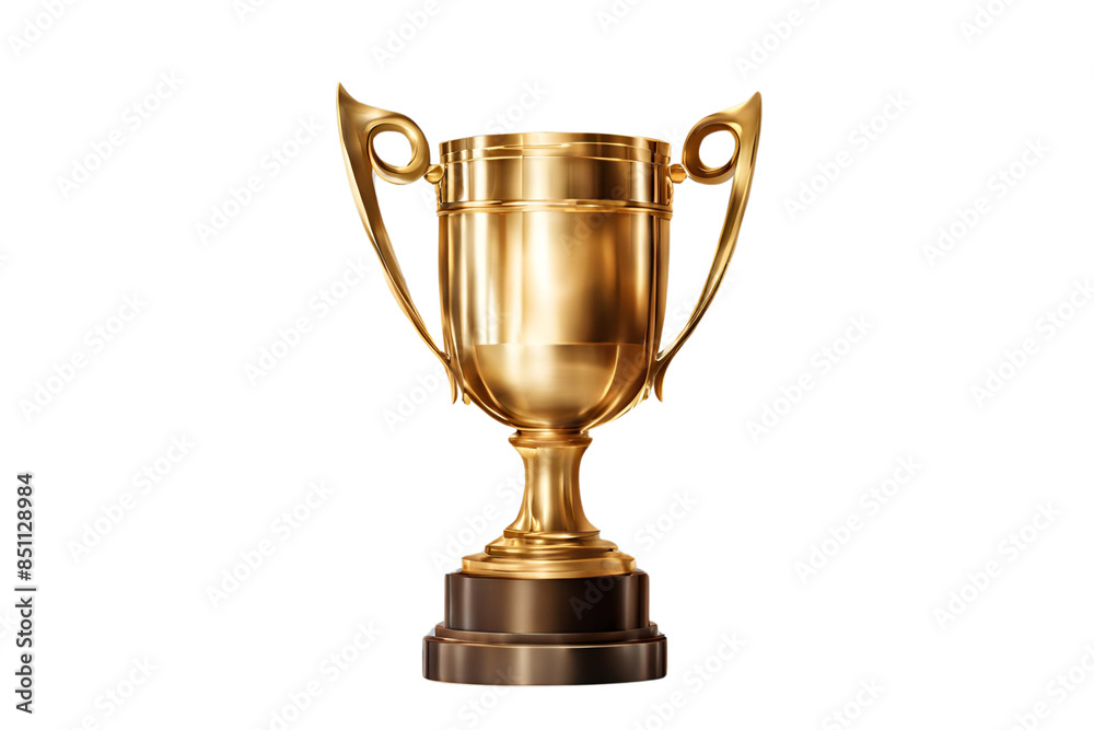 golden trophy on transparent background golden trophy on transparent background