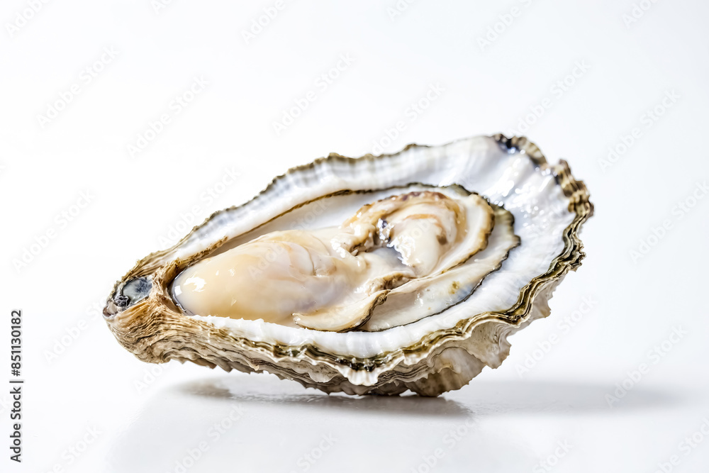 Fresh Oyster on White Background Fresh Oyster on White Background
