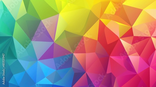 gradient colored triangle abstract background. Multicolor geometric triangle wallpaper,