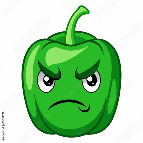 Capsaicin vector illustration, disapproving icon and healthy solder fruit, silhouette, logo, eps file, Capsaicin cartoon character, png On White Background