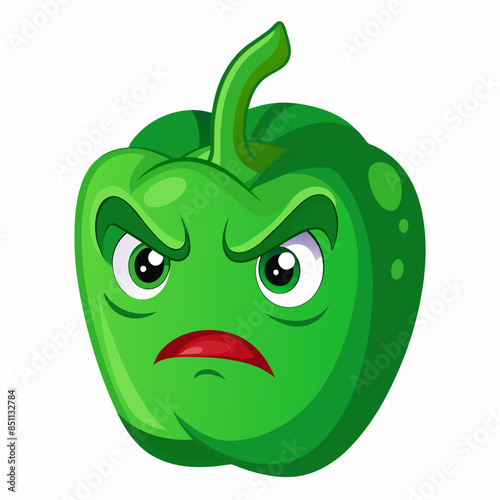 Capsaicin vector illustration, disapproving icon and healthy solder fruit, silhouette, logo, eps file, Capsaicin cartoon character, png On White Background