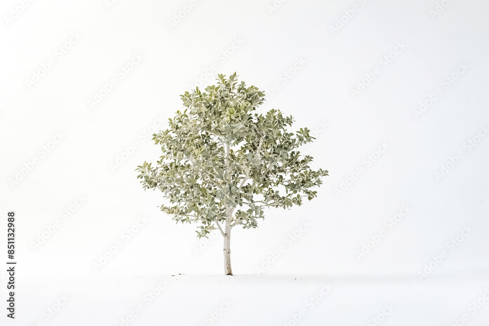 Obraz premium Small tree in white background