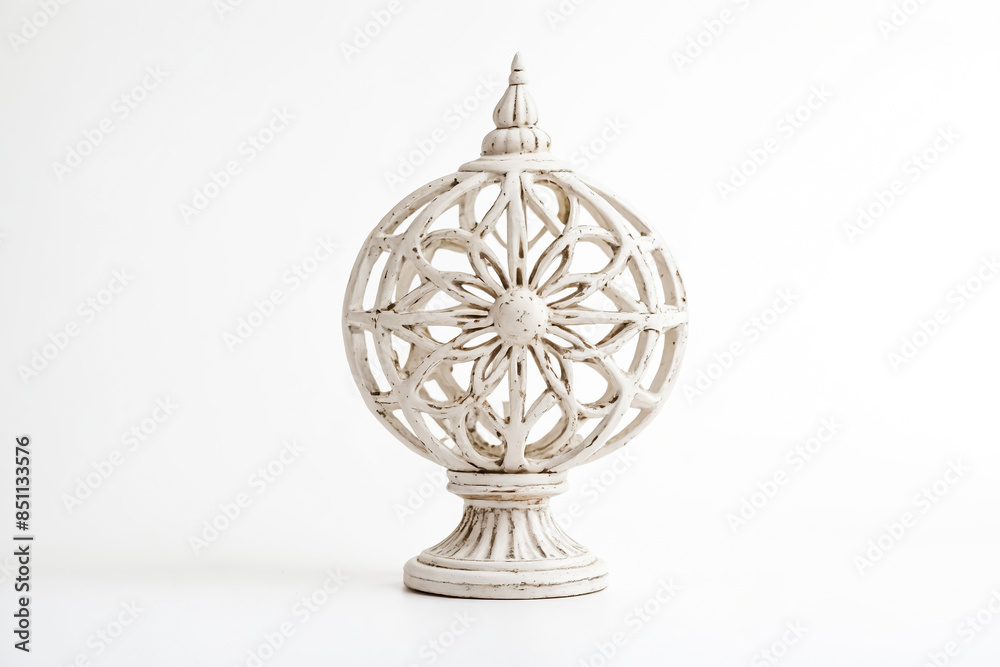 White Ornate Decorative Object