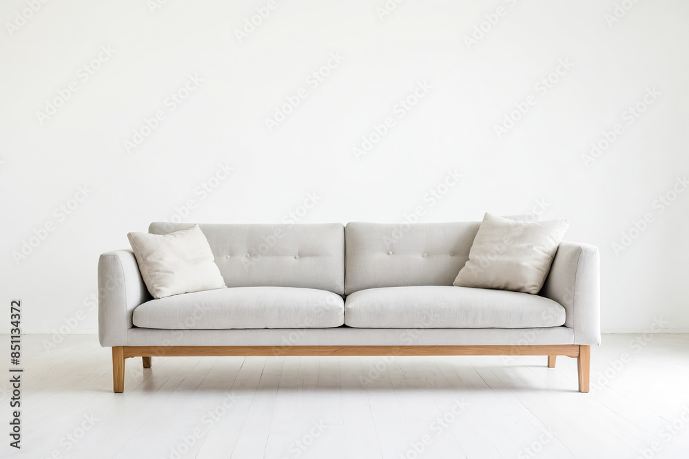 Minimalist Sofa in White Room Minimalist Sofa in White Room