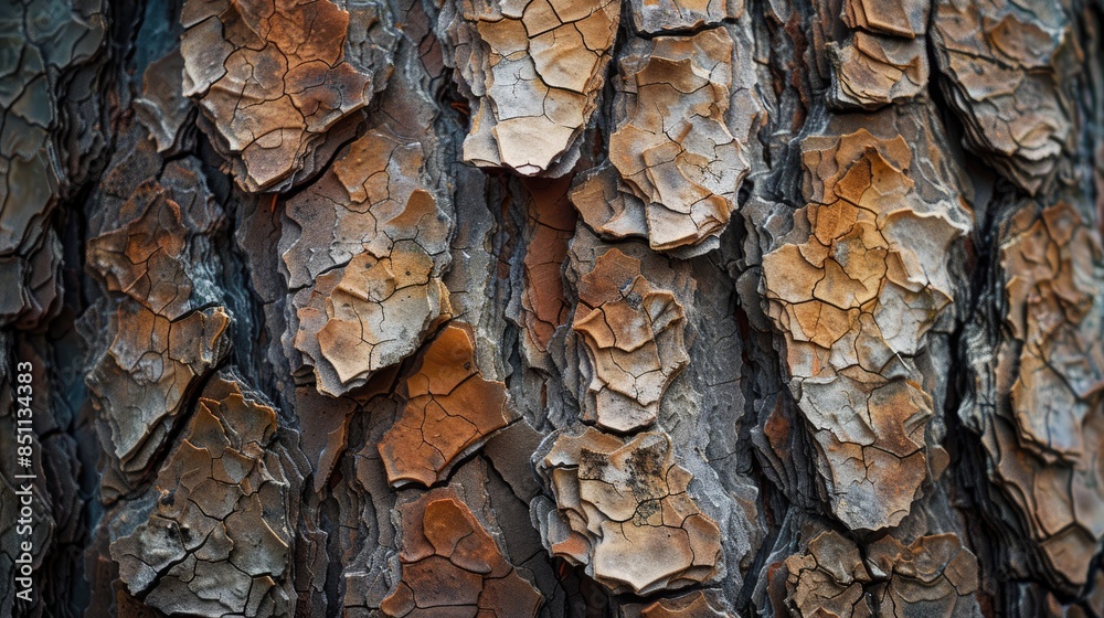 Texture of tree bark in a close up view Texture of tree bark in a close up view