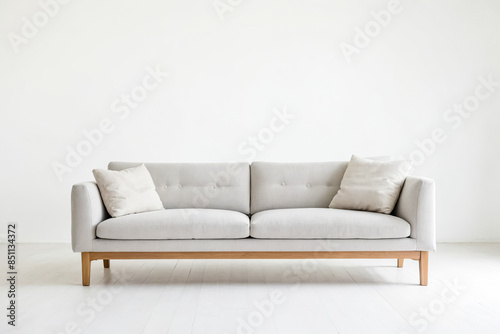 Minimalist Sofa in White Room