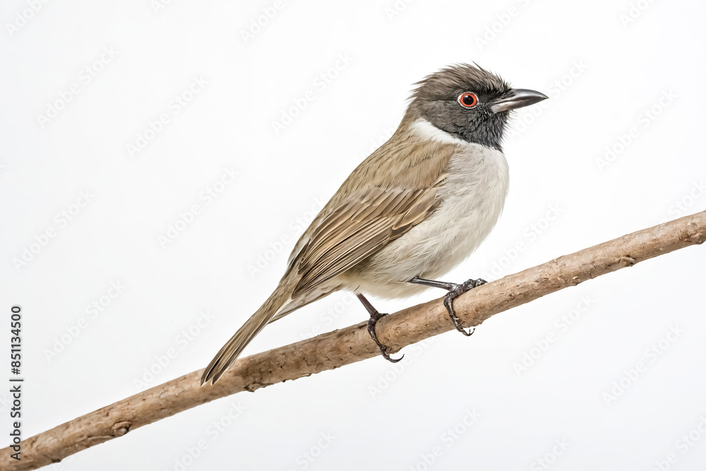 Obraz premium Red-eyed Bulbul perched on a branch