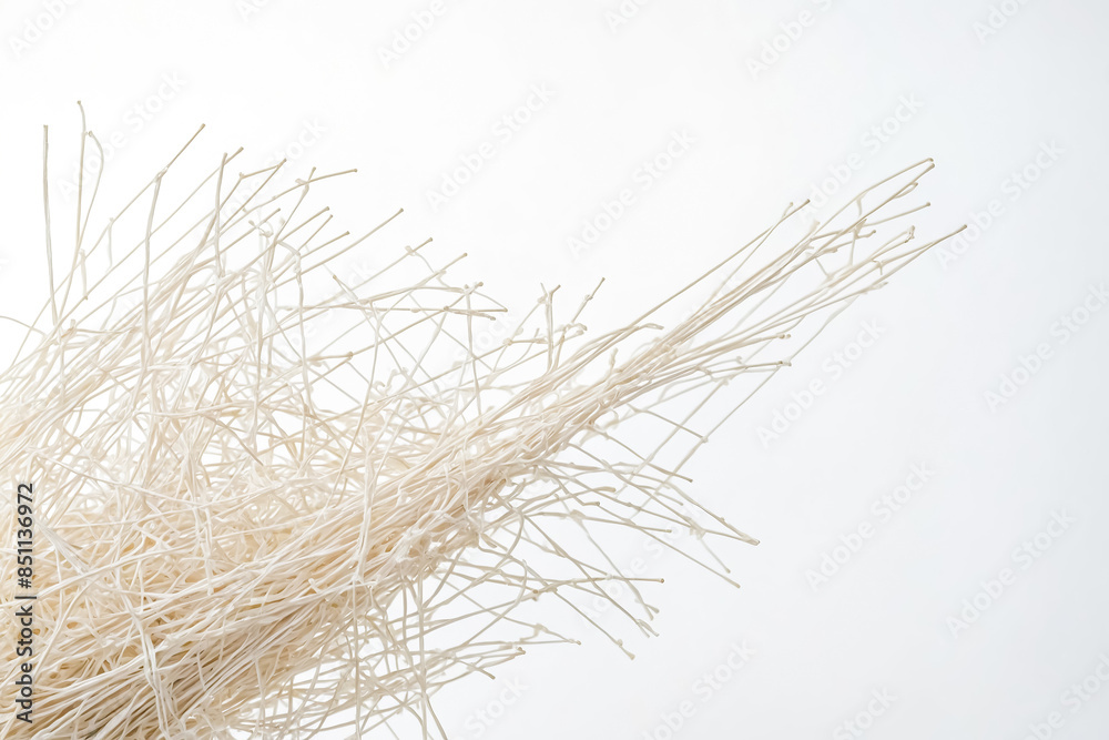 Obraz premium Abstract White Twigs on White Background
