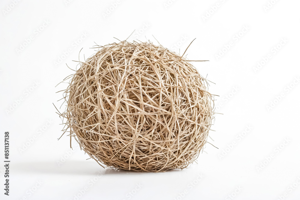 Closeup of a Bird's Nest Made of Straw Closeup of a Bird's Nest Made of Straw