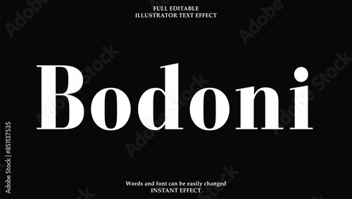 3d vectors Bodoni
