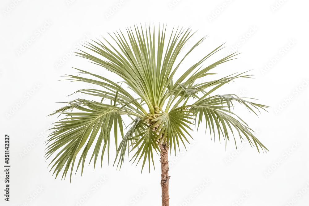 Fototapeta premium Palm Tree Isolated on White Background