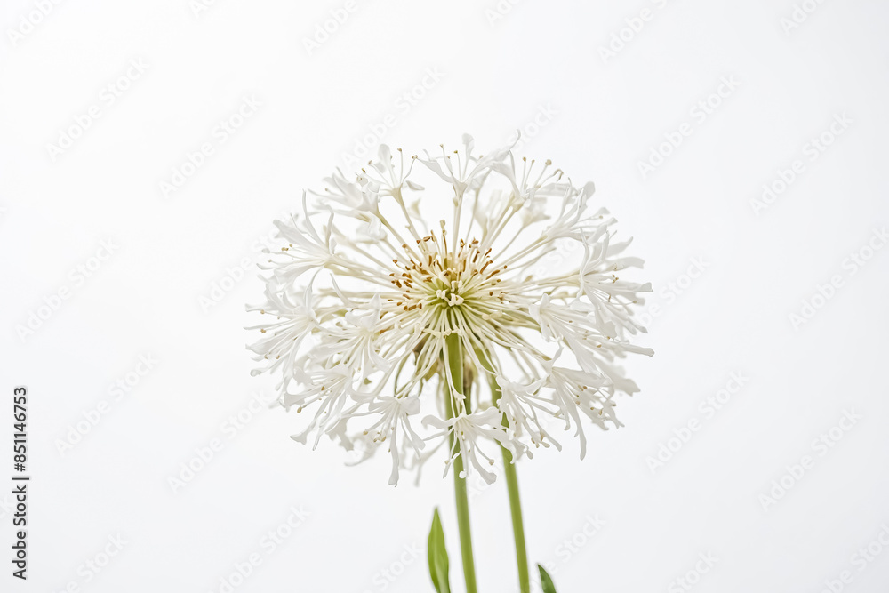 Delicate White Flower on White Background Delicate White Flower on White Background
