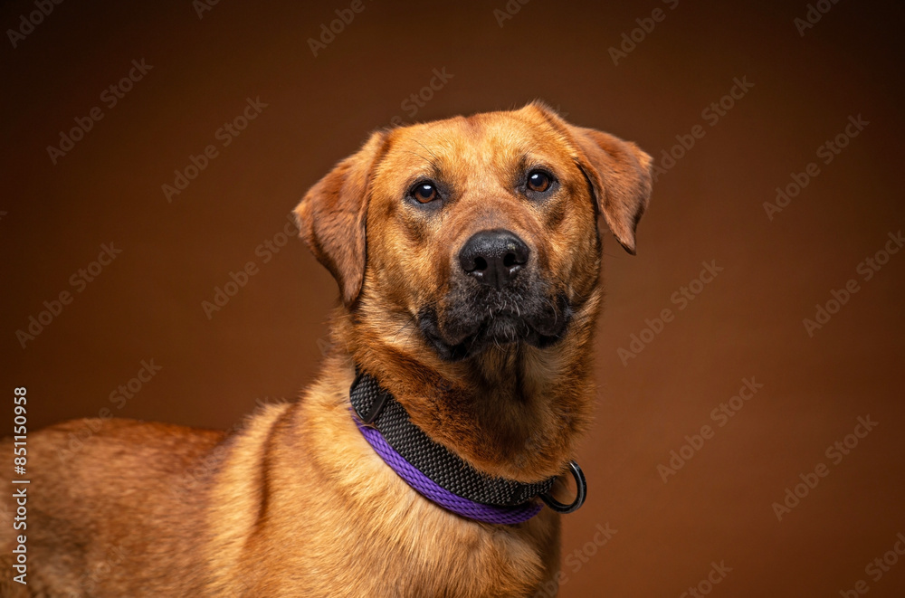 cute dog on an isolated background in a studio shot cute dog on an isolated background in a studio shot