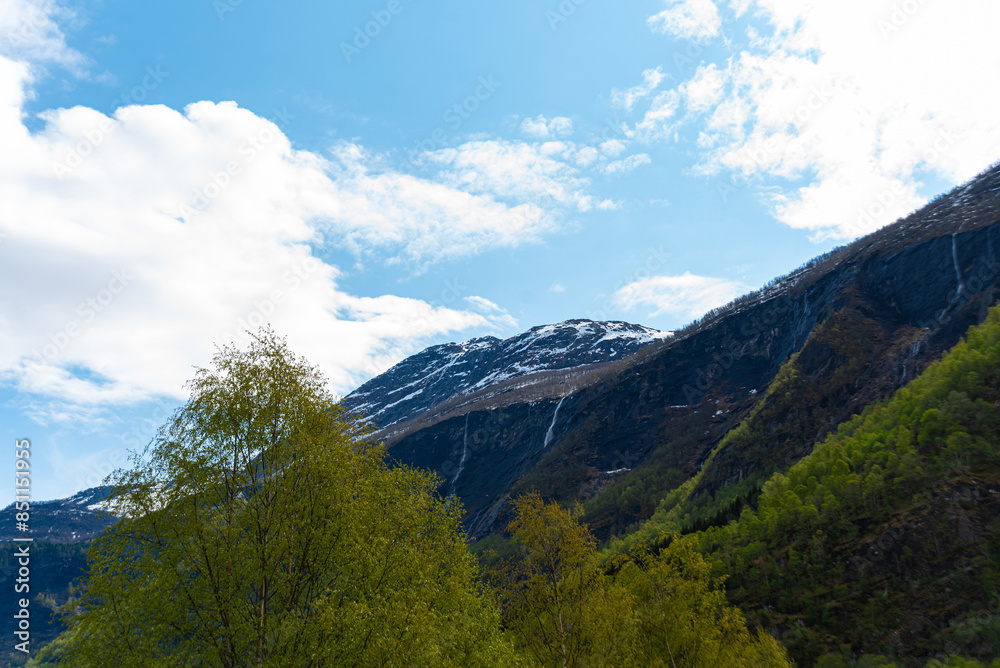 Obraz premium Skjolden - Norway - May 16 - 2023 - Mountain