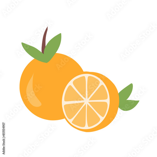 Vector orange flat icon