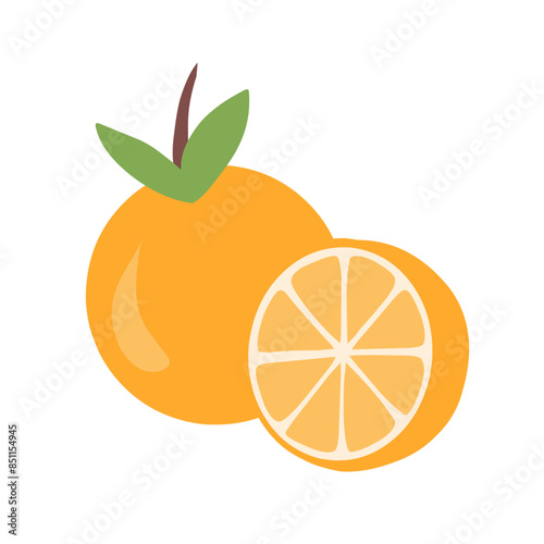 Vector orange flat icon