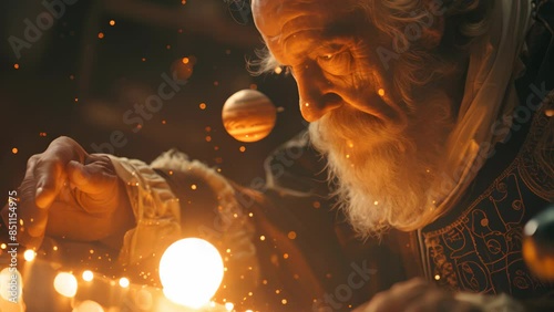 4K Video: Galileo and His Revolutionary Theory of Earth's Orbit Around the Sun photo